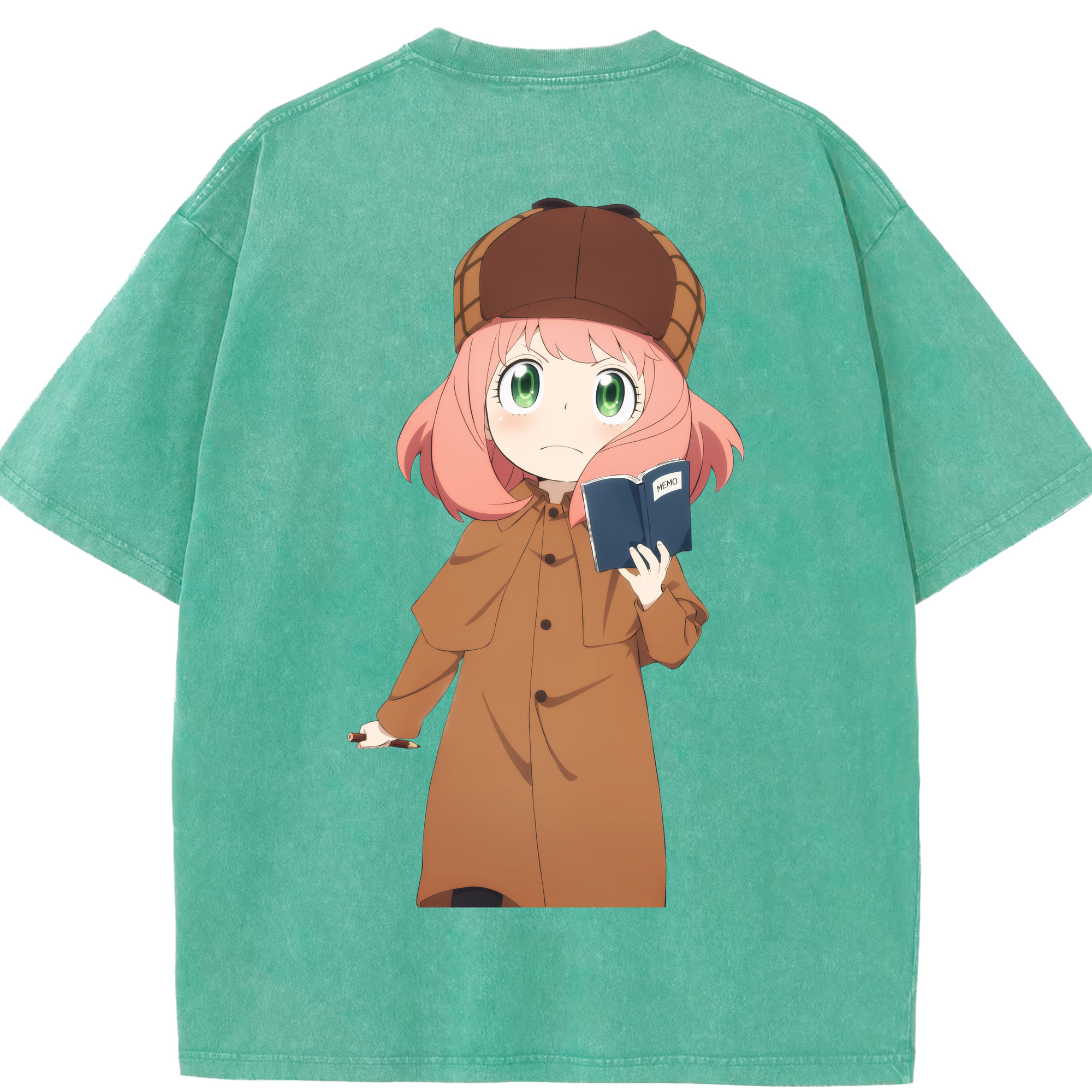（画像用） SPY×FAMILY间谍家家酒 綿100% ヴィンテージ風 半袖Tシャツ（背面プリント）